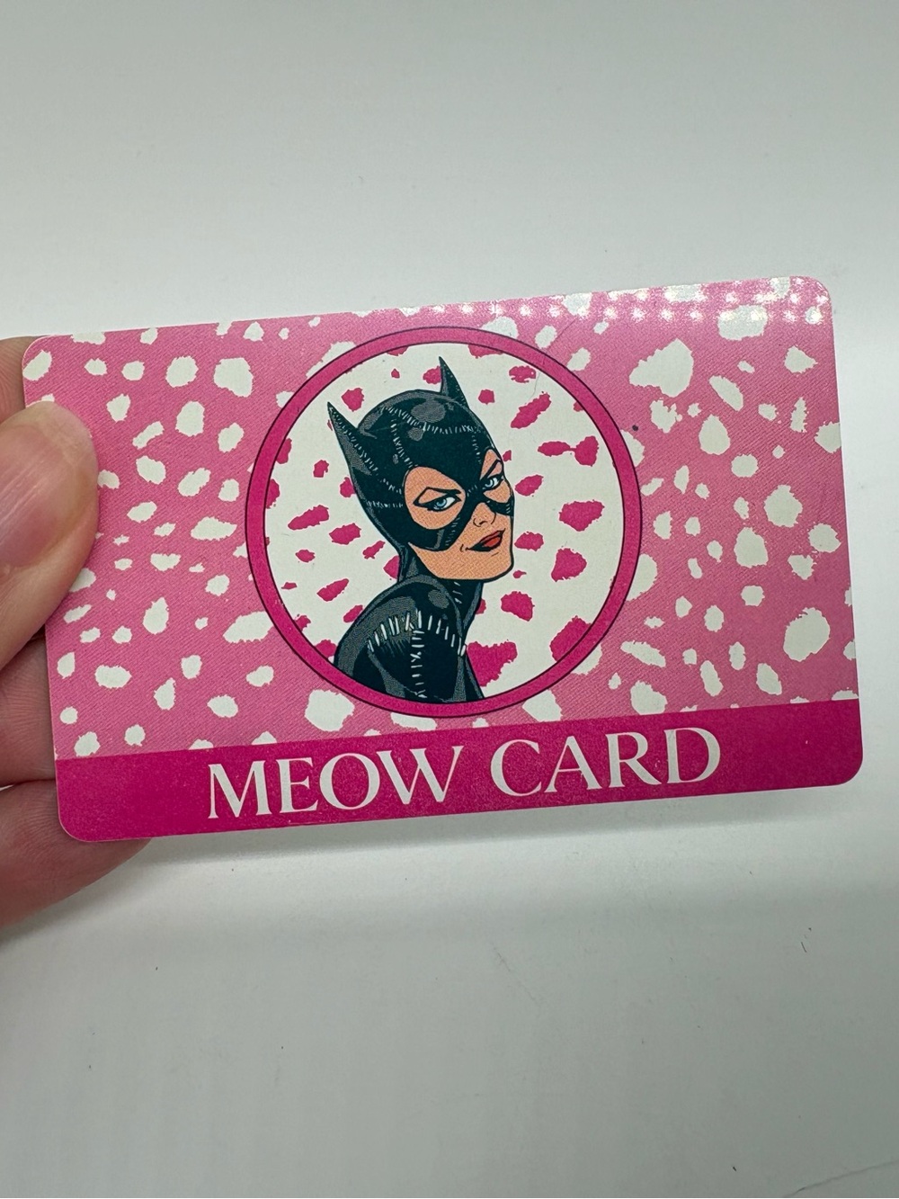 MEOW CARD Catwoman Collectible Vintage 1990’s Batman Returns
